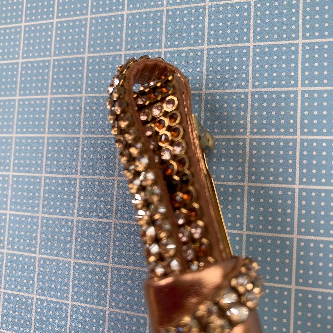 ACCA バレッタ　リボン　ゴールド　ビジュー