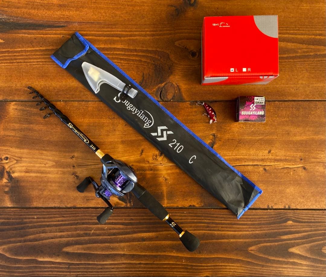 釣り竿セット　バスロッド　7ft ベイトロッド　バス釣り　新品　ベイトフィネス