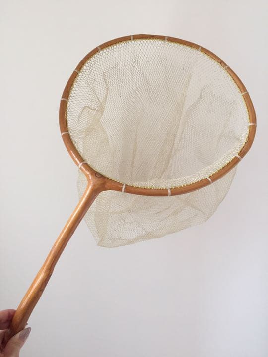 天然木  鮎釣り用手作りタモ