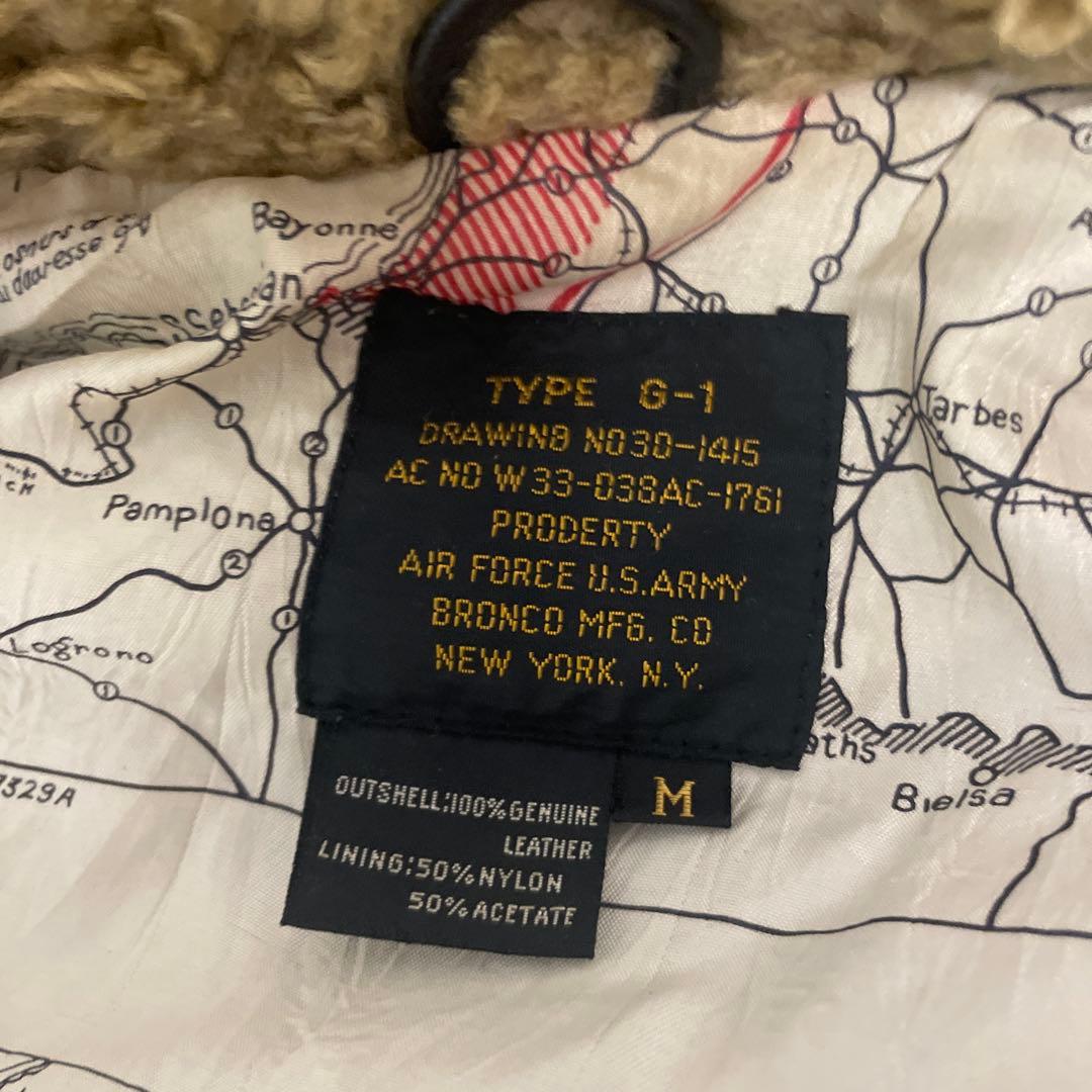 L*Z様 BRONCO MFG 本革　G-1 ボンバージャケット　ほぼ新品