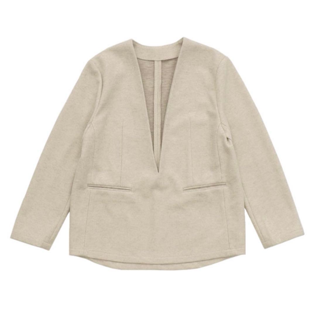 セレクトモカ☆ ディープＶネックプルオーバーベージュ☆IENAエルベシャプリエ