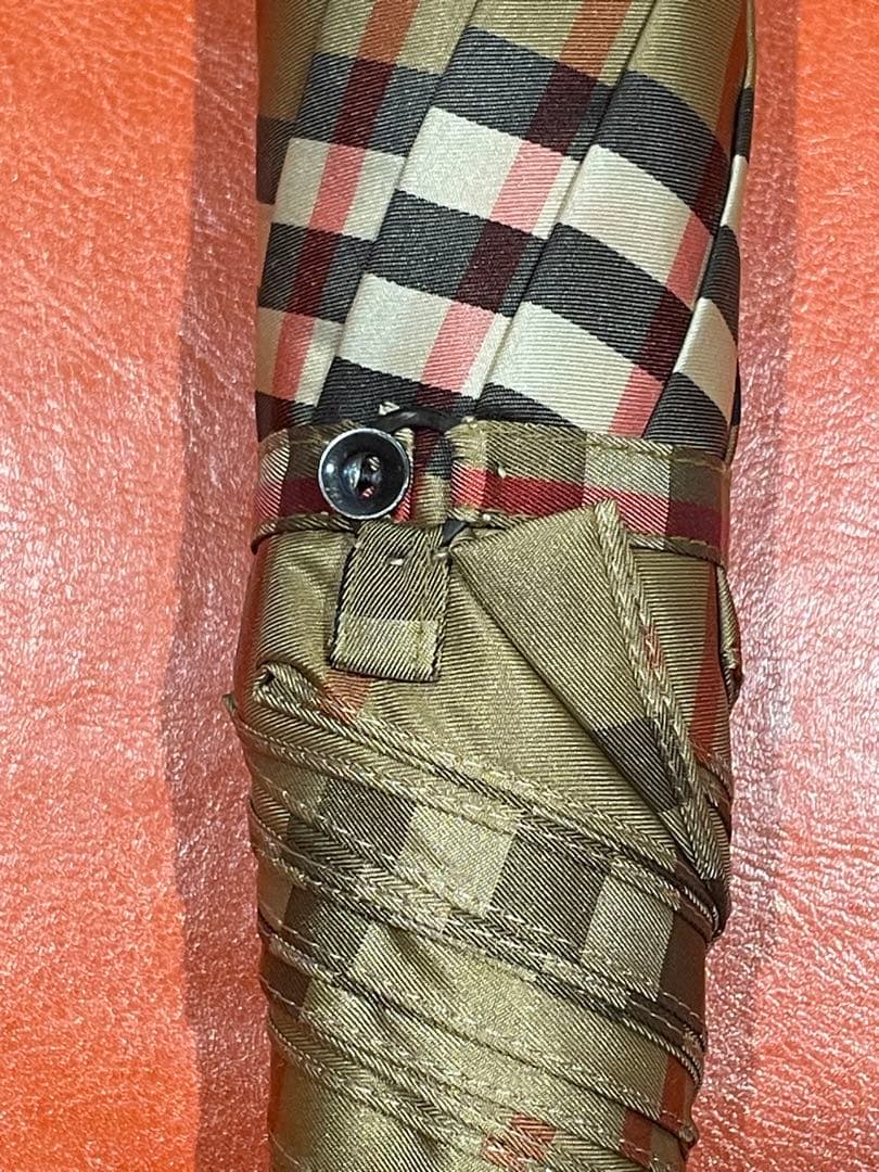 【未使用】BURBERRY バーバリー ノバチェック 折りたたみ傘 チェック柄