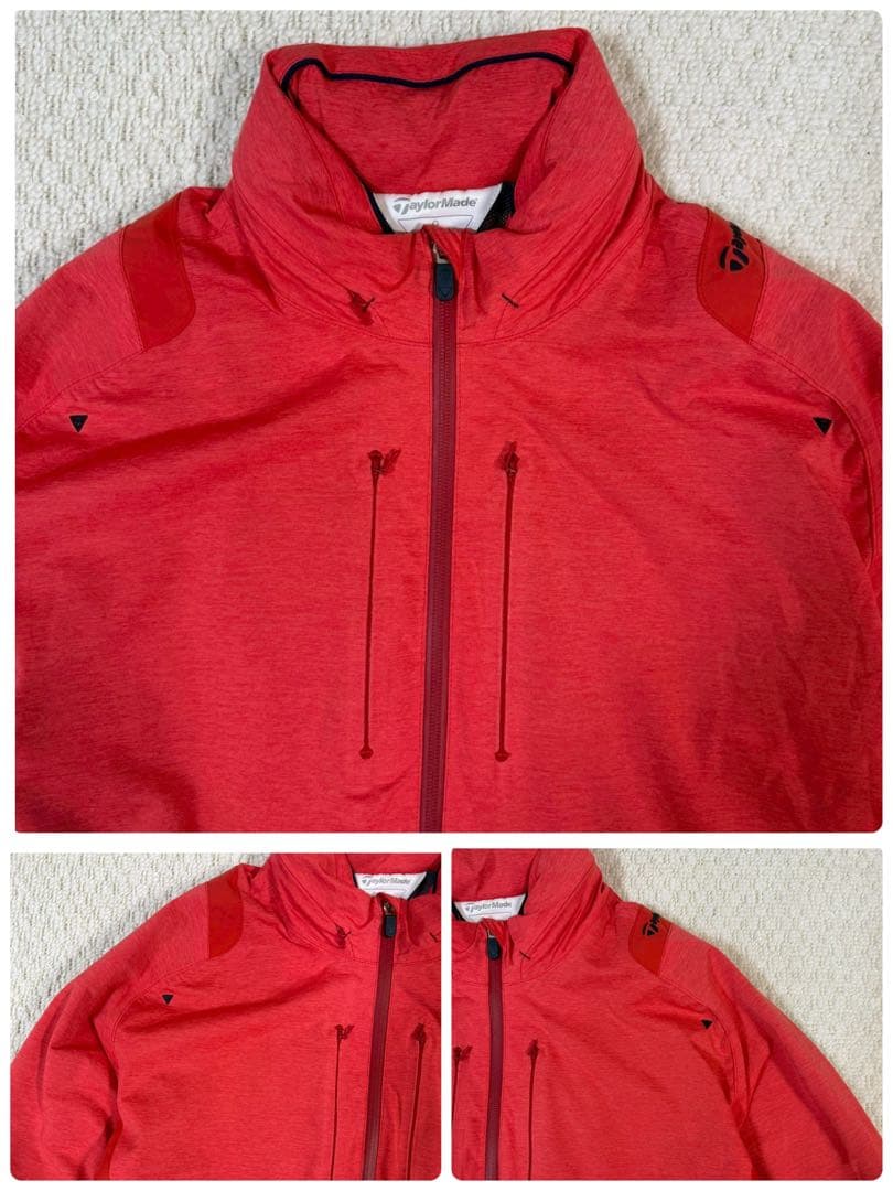 テーラーメイド 雨具 レインウェア セットアップ 赤 XL メンズ O