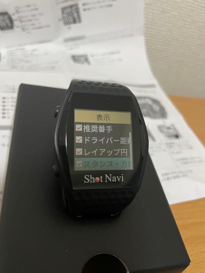 ShotNavi INFINITY ゴルフ GPS ウォッチ　ブラック