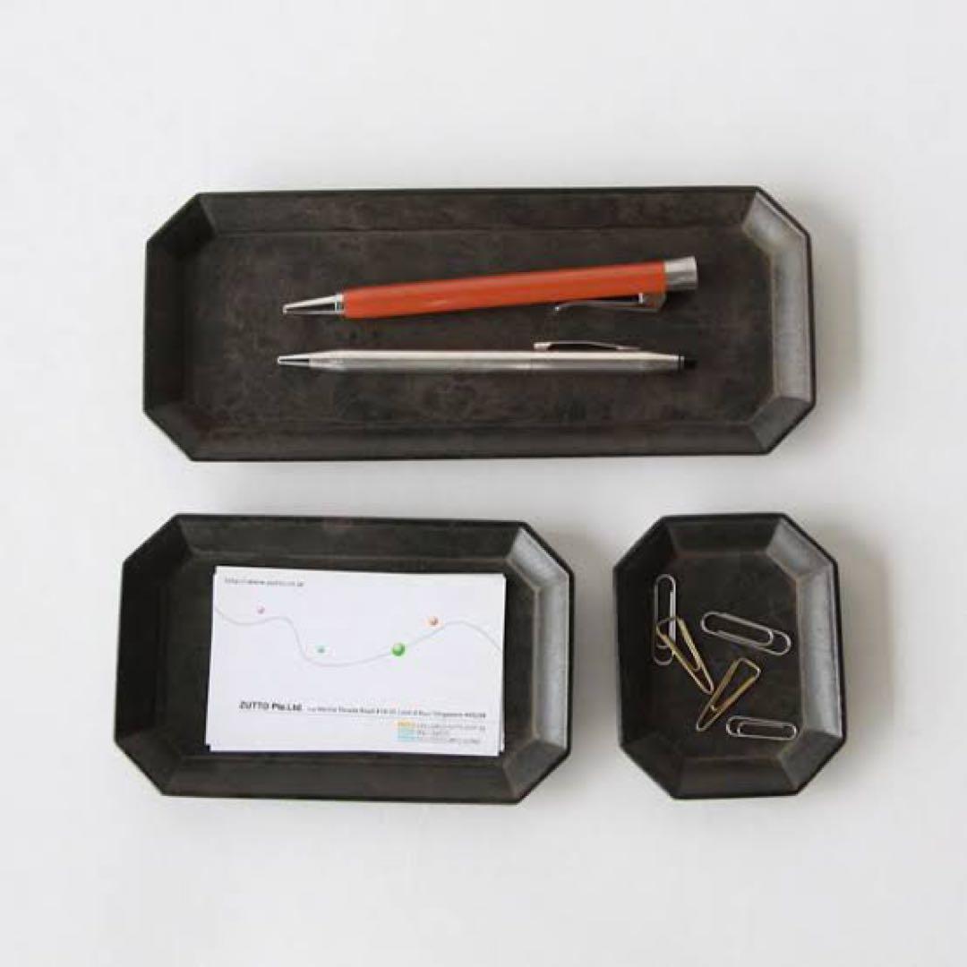 【二上 / FUTAGAMI】文具トレイ / 黒ムラ＜大＞フタガミ CIBONE