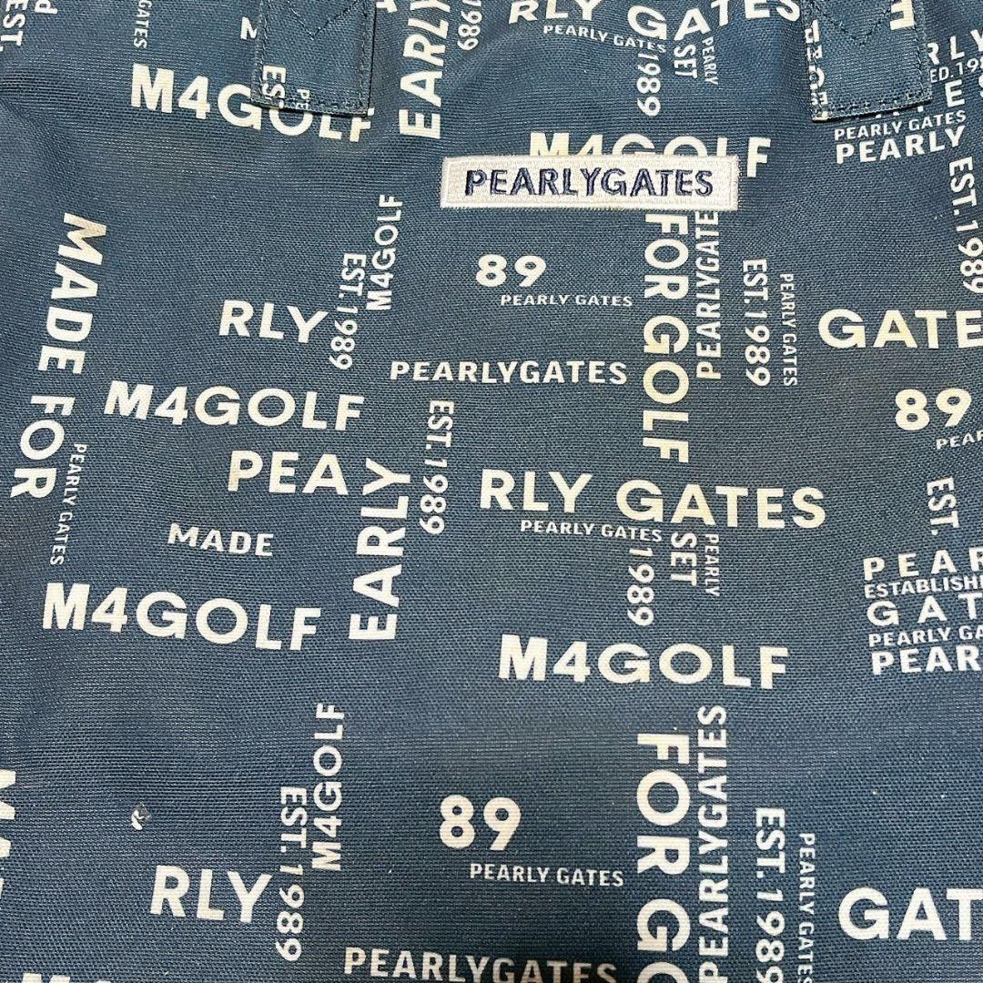 一度使用　パーリーゲイツ　ゴルフ　ロッカーバッグ　トートバッグ　ネイビー