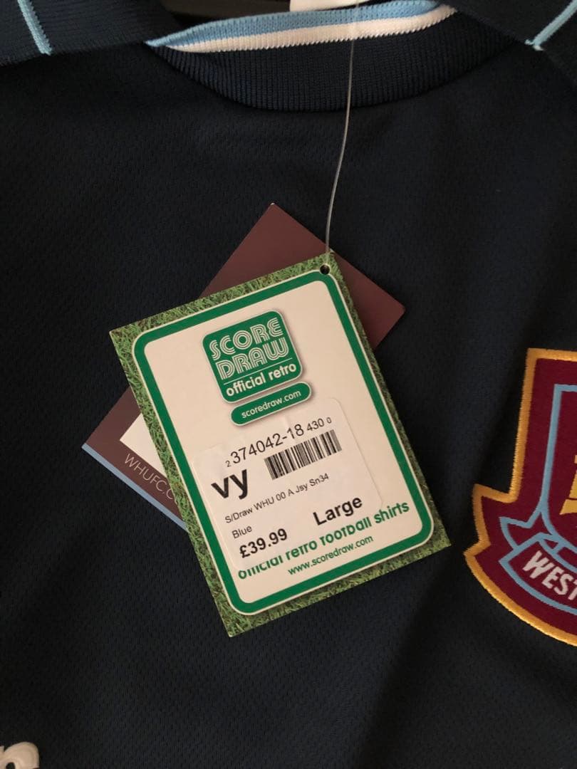 ウエストハムユナイテッド　ユニフォーム