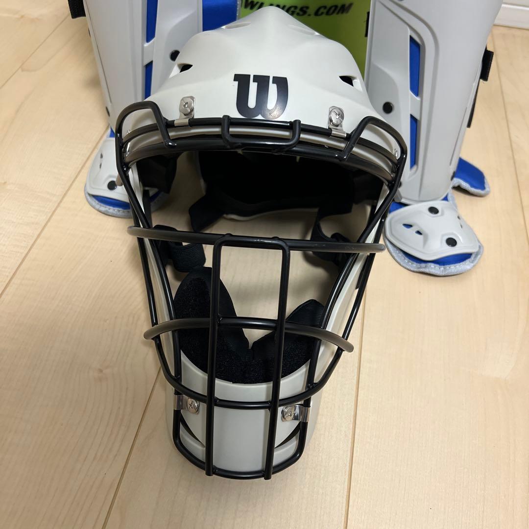 年*球様 Wilson 硬式用 キャッチャー防具 ブルー