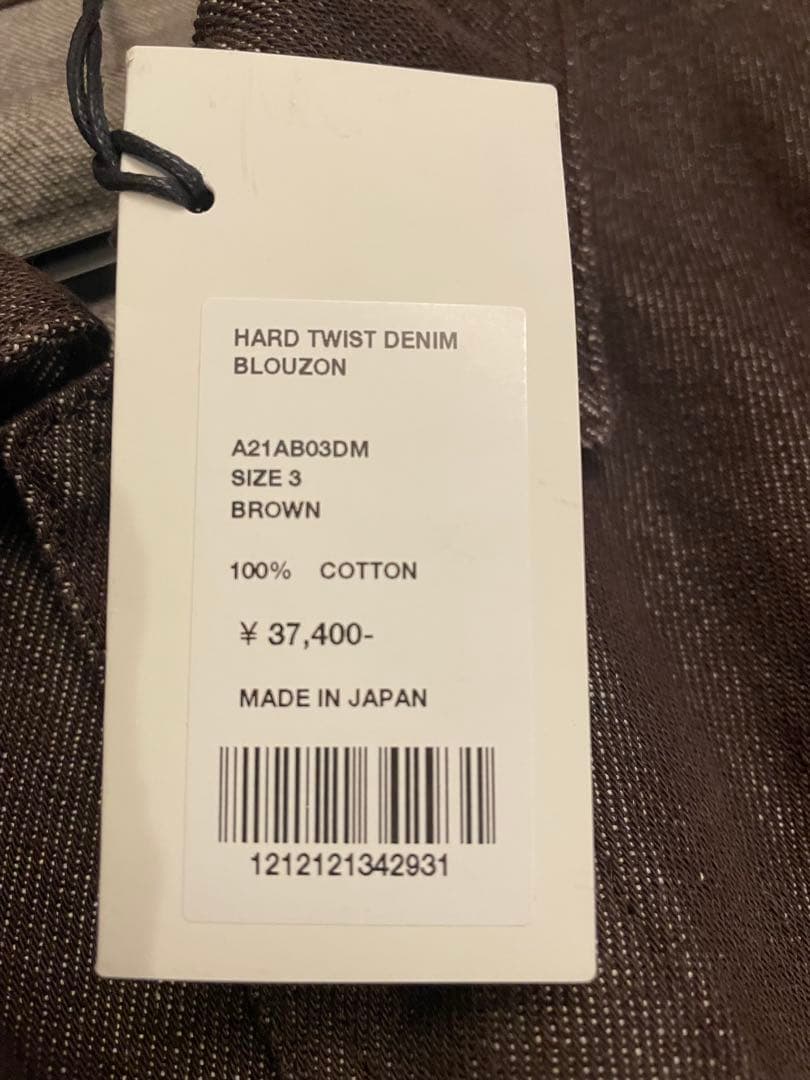 ジャケット・アウター AURALEE HARD TWIST DENIM BLOUZON 3