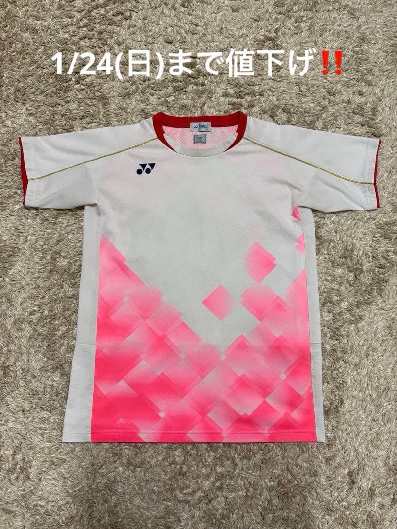 YONEX バドミントン日本代表モデルゲームシャツ Lサイズ 2019 桃田賢斗