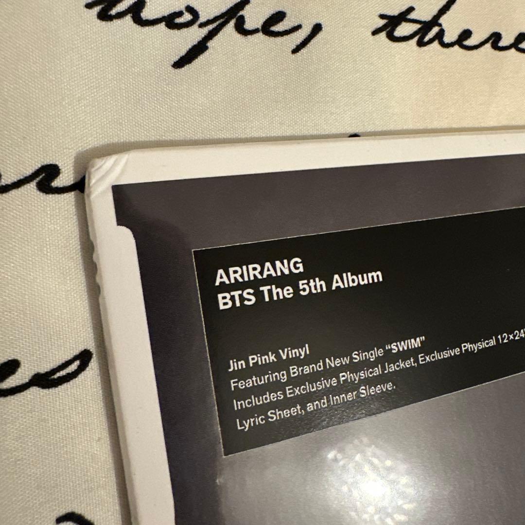 BTS vinyl レコードARIRANG ジンJIN 【新品未開封】