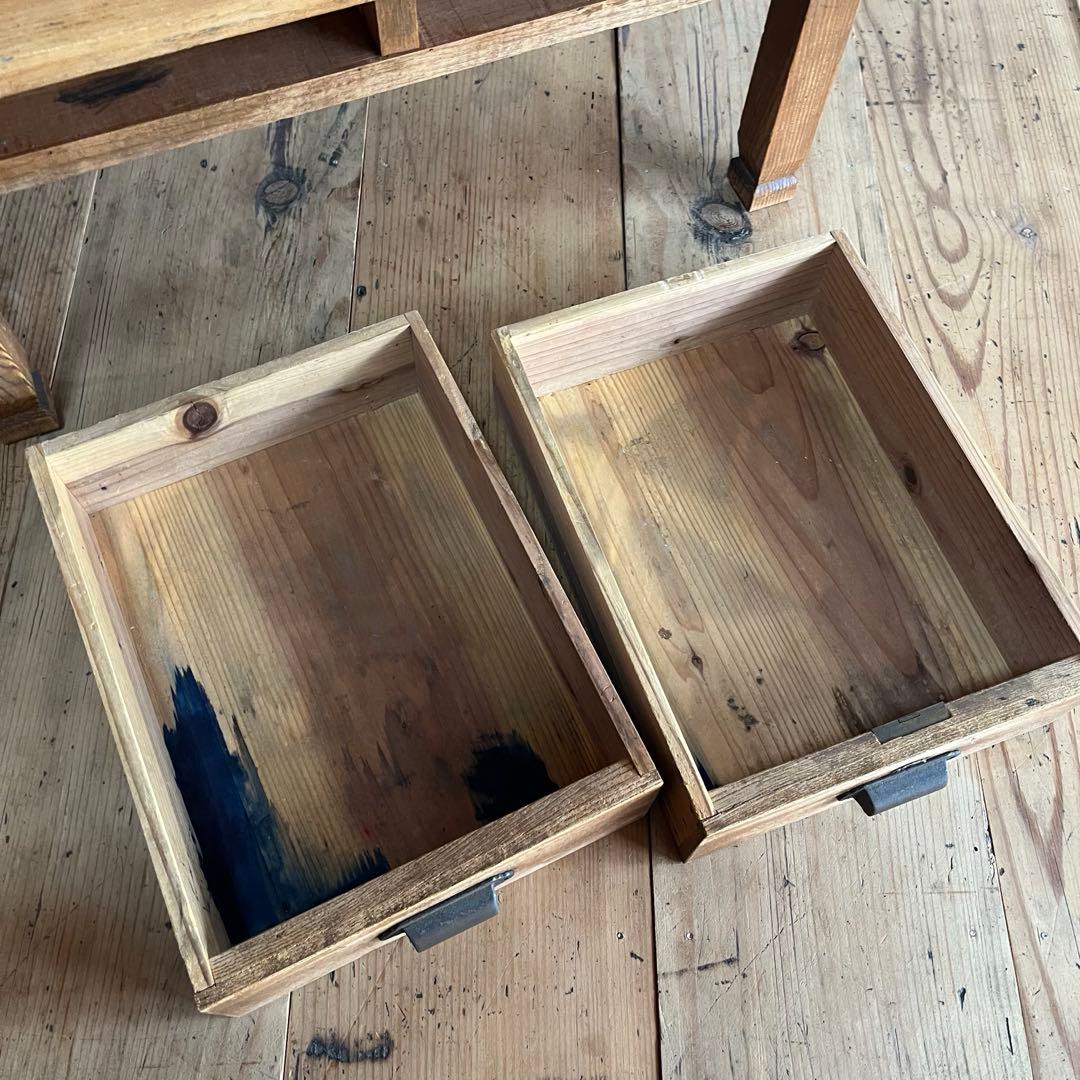 アンティーク ローテーブル 文机 無垢材 z730