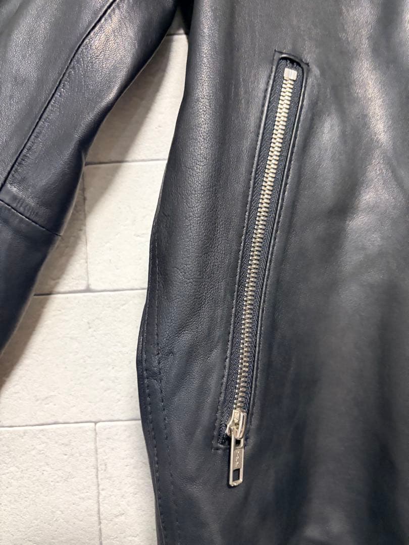 GENERAL SUPPLY／SHIPS　シングル ライダース レザー 本革 M