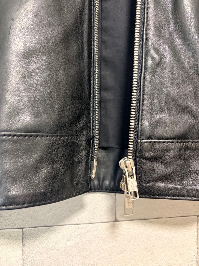 GENERAL SUPPLY／SHIPS　シングル ライダース レザー 本革 M