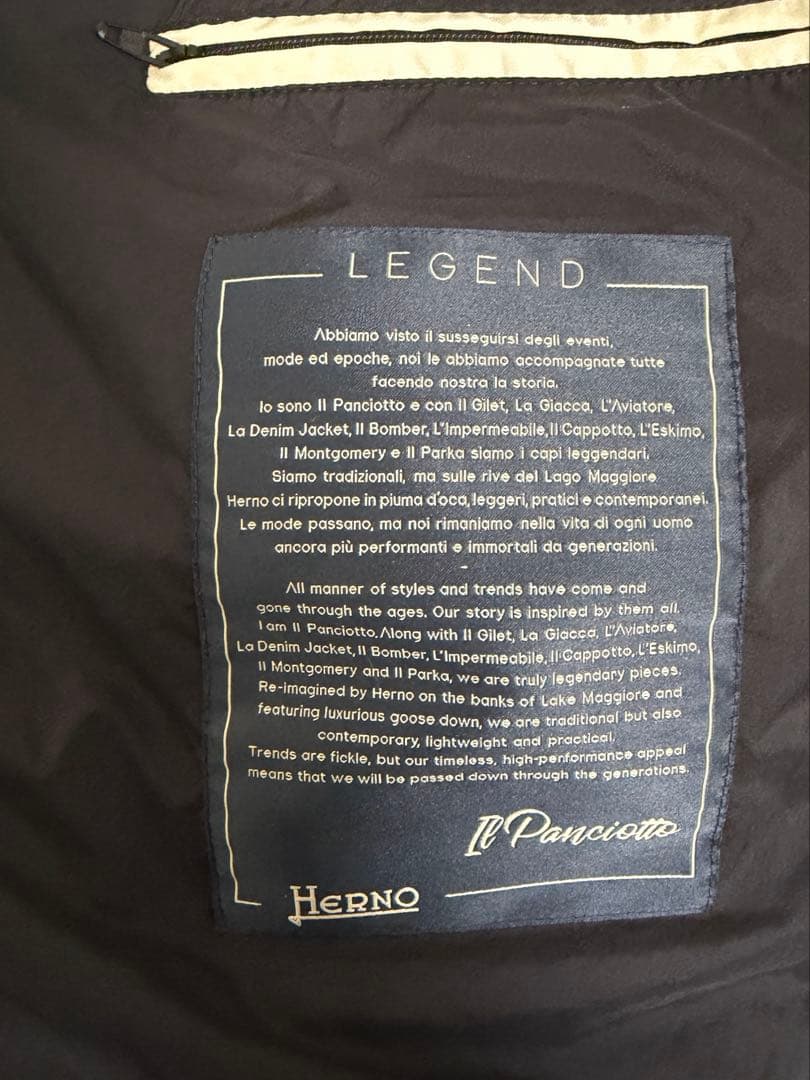 ヘルノ　HERNO ダウンベスト　グース　黒　ブラック L 48 19288