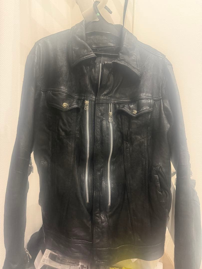 14th addictionレザーライダースジャケット