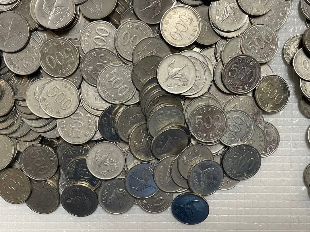 古銭　韓国古銭　韓国ウォン　韓国硬貨　韓国　500ウォン　100ウォン