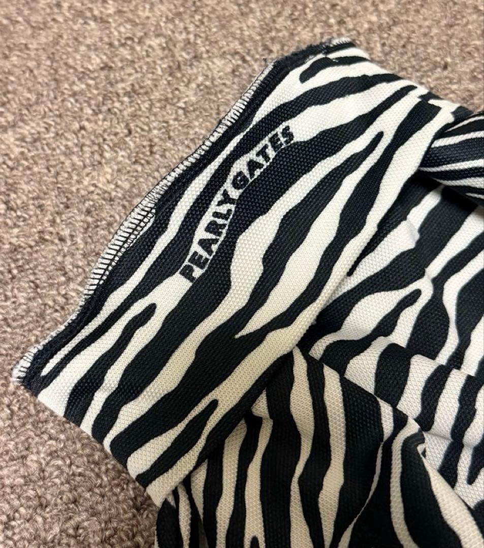 パーリーゲイツ モックネック ストレッチロングTシャツ ゼブラカラー サイズ1