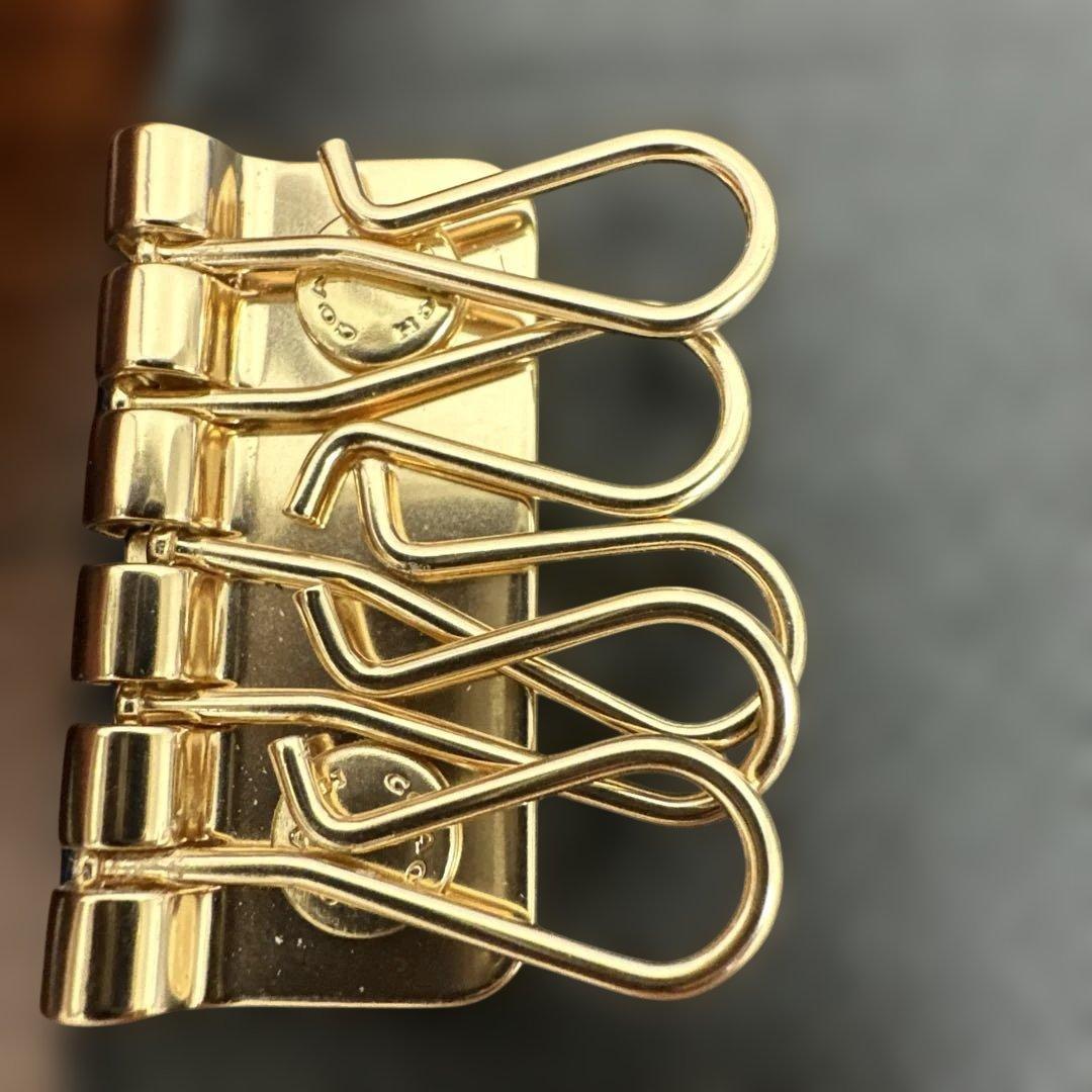 ★極美品★COACH 5連キーケース ブラック レザー 保存袋付き♪