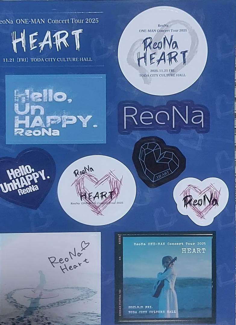 ReoNa HEART　3枚　全種類　ステッカー特典付　完全数量初回限定通常