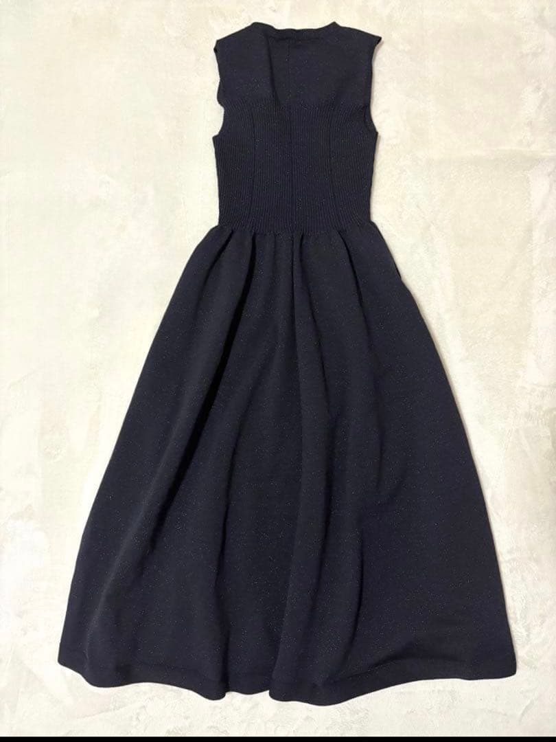 【美品】アプワイザーリッシェ (店舗限定)ホールガーメントワンピース ネイビー