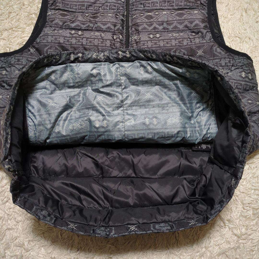 RLX ダウンベスト ゴルフ パッカブル ネイティブ柄 グレー M