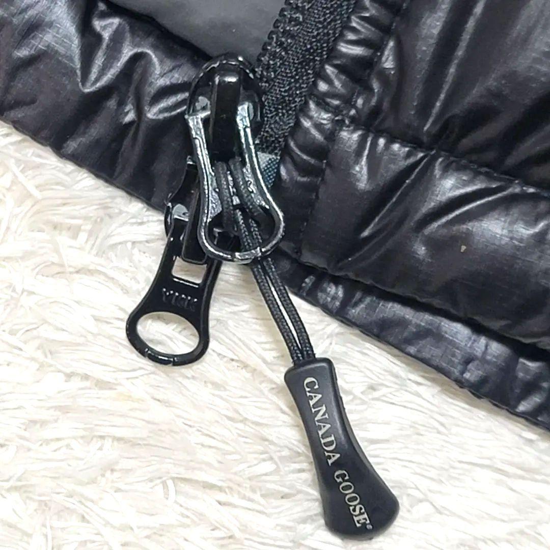 カナダグース ダウンベスト ハイブリッジ ライト ダウン ロゴワッペン
