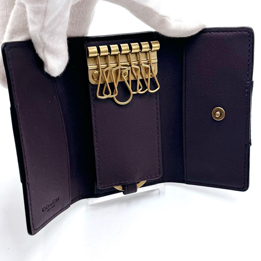 新品級✨ COACH　6連　キーリング　ホースアンドキャリッジ　キーケース