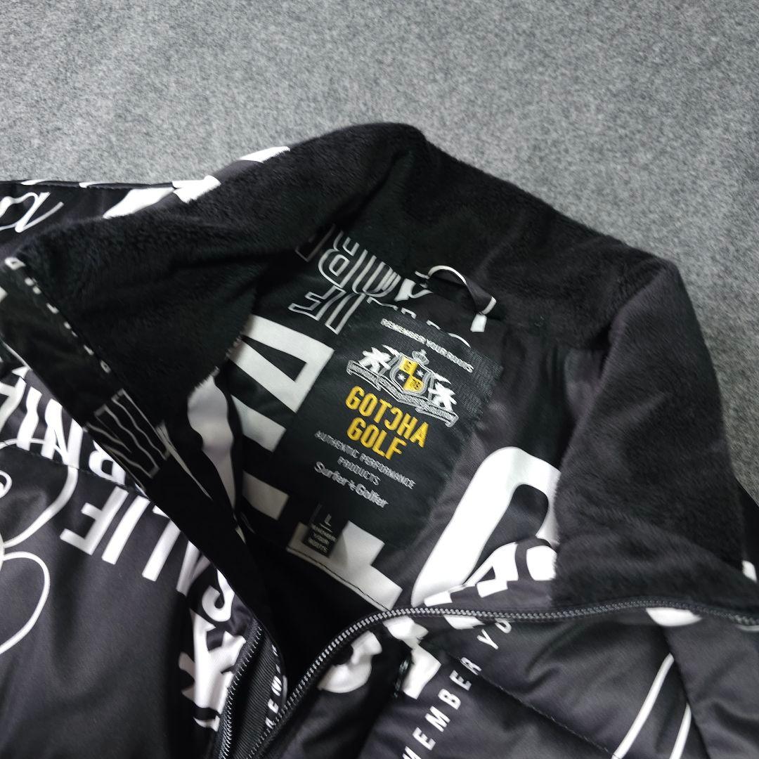 極美品 2着セット ガッチャゴルフ 中綿ゴルフブルゾンジャケット 白黒 L