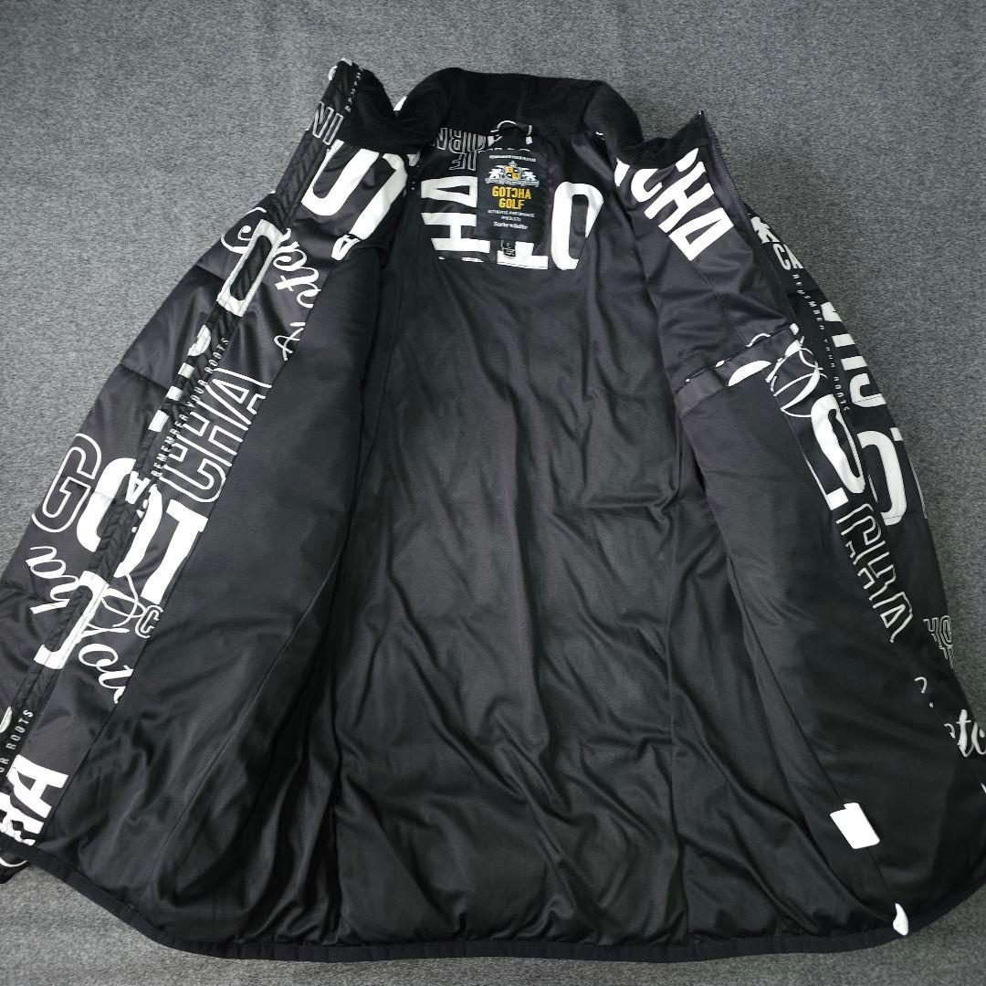 極美品 2着セット ガッチャゴルフ 中綿ゴルフブルゾンジャケット 白黒 L