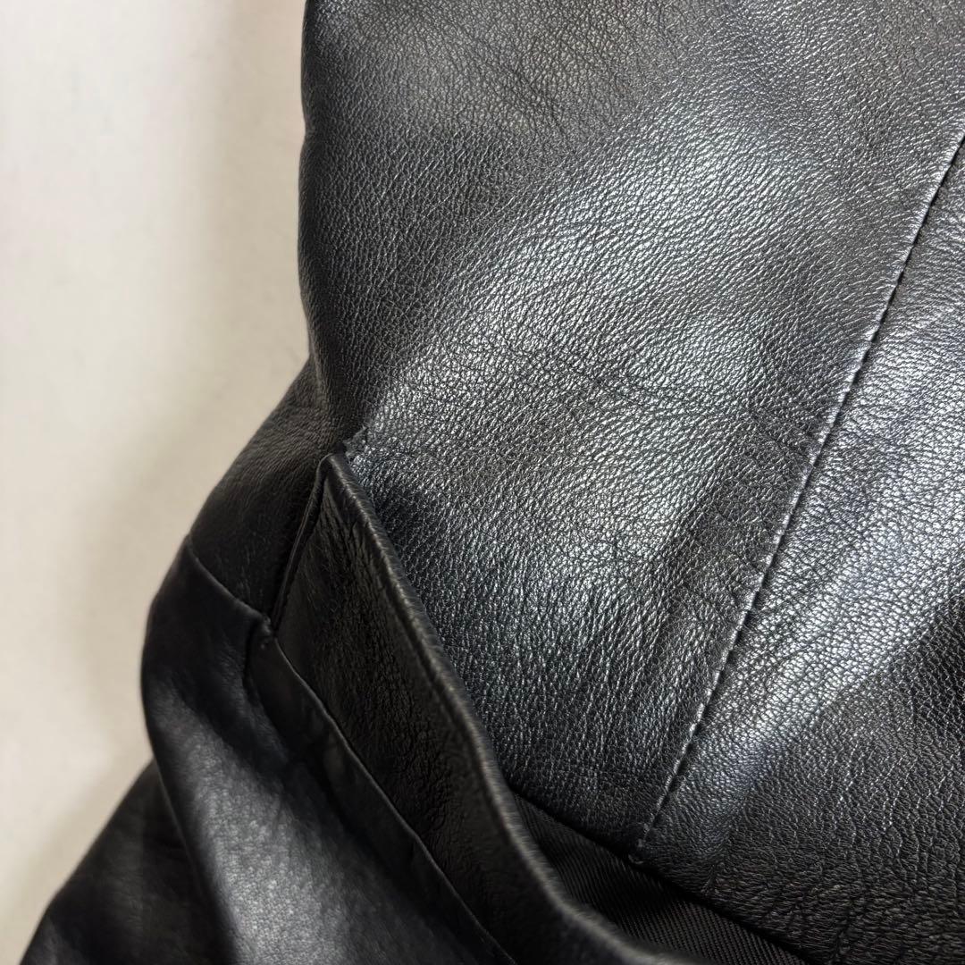 80s-90s EURO label “KIMONO\" leather JKT