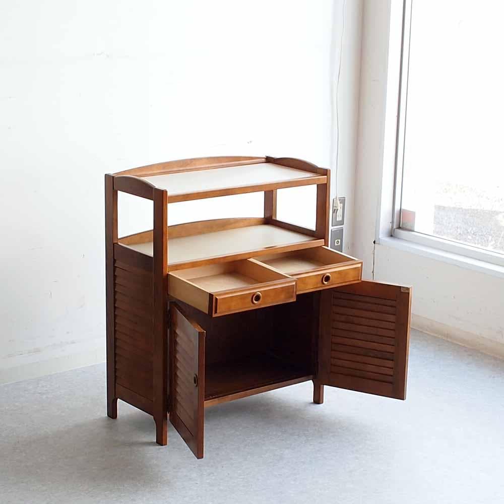 オールドカリモク ルーバー扉 キャビネット ZR24481