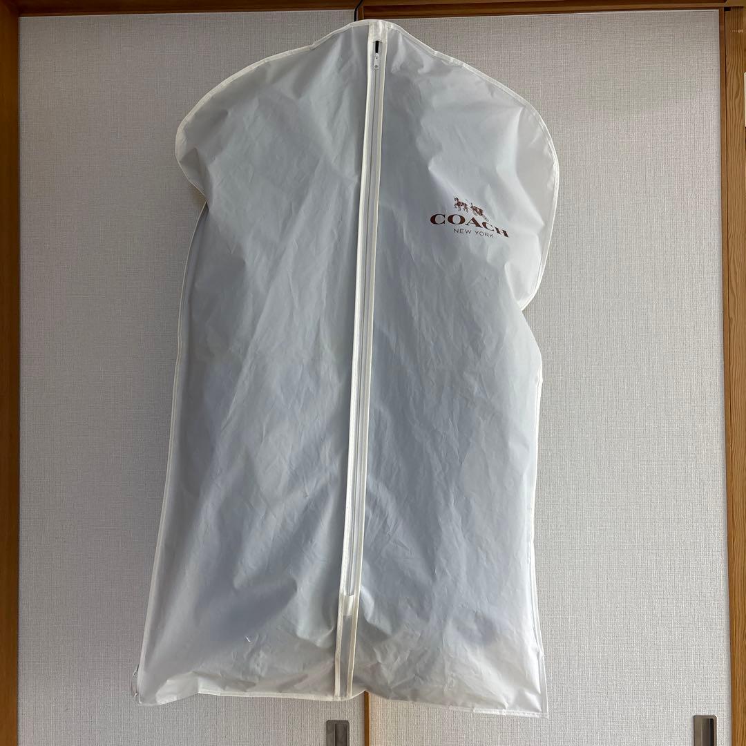 【美品】COACHブラウンチェック柄ウールポンチョ