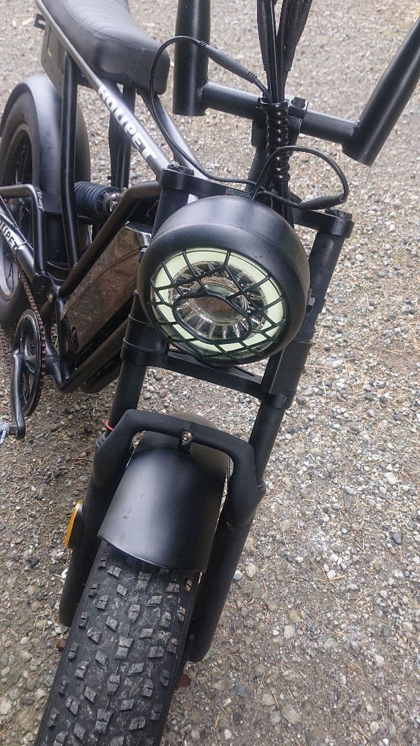 ファットバイク電動アシスト ブラック 現物の確認ok