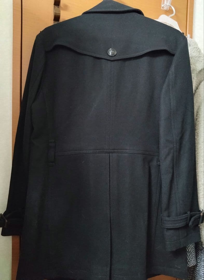 最終★BURBERRY★BLACKLABEL★メンズコート黒　ブラックレーベル