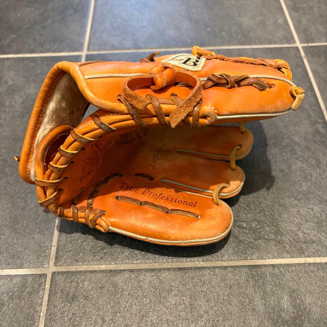 SUGA プロフェッショナル 軟式グローブ オレンジ
