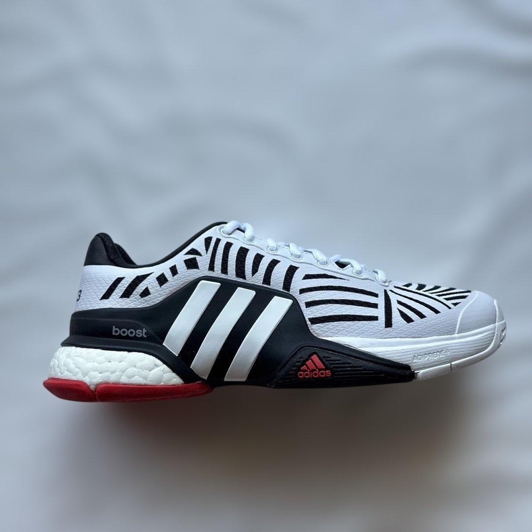 【未使用品】adidas boost テニスシューズ ホワイト/ブラック
