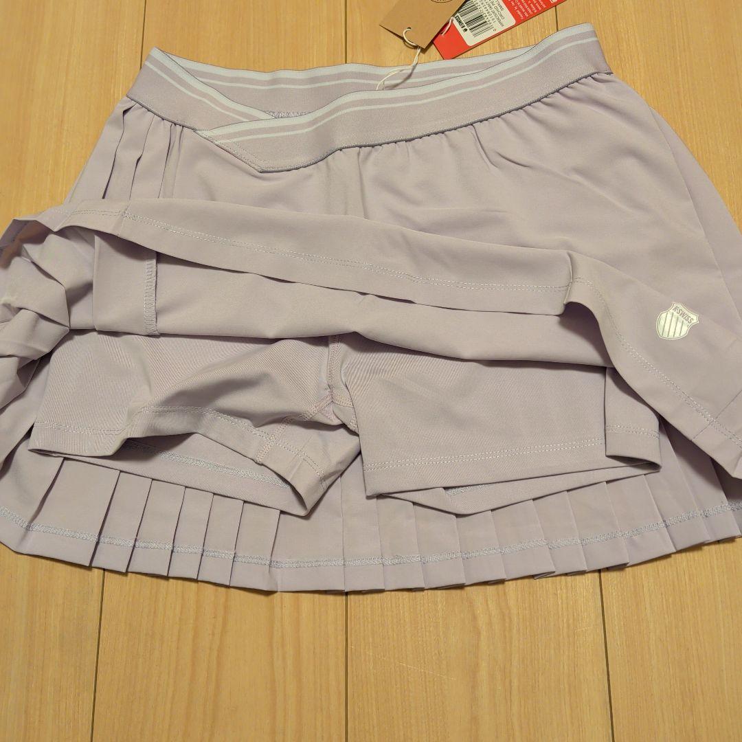 ☆海外ウェア　K-SWISS プリーツ テニススカート US-S