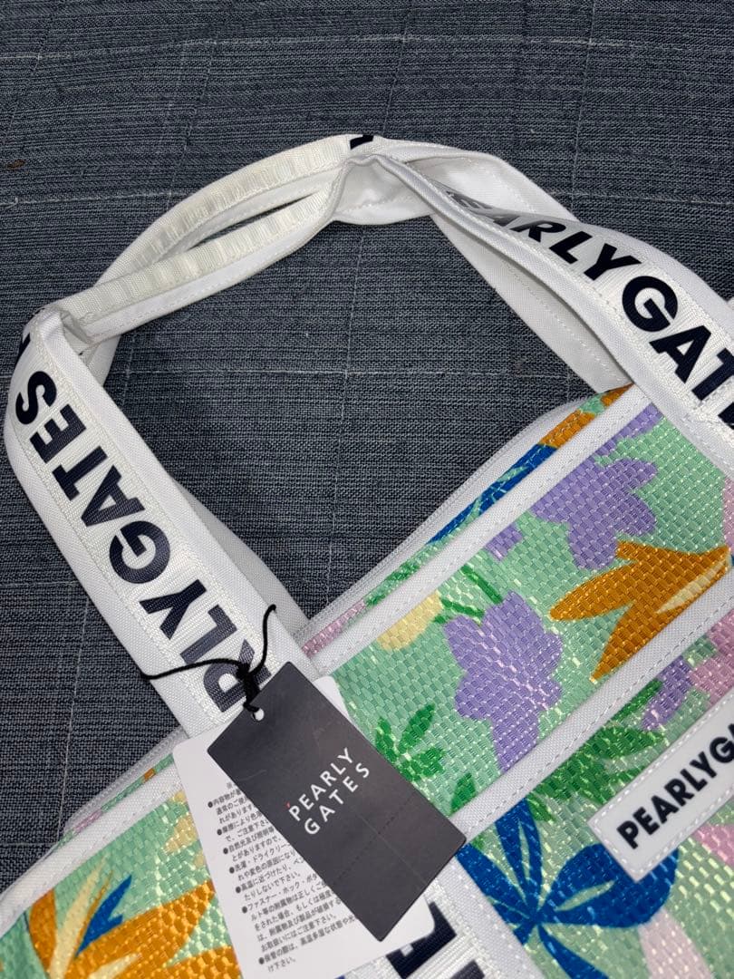 （新品）パーリーゲイツ、ボタニカル柄シリーズ、ロッカーバッグ、トートバッグ