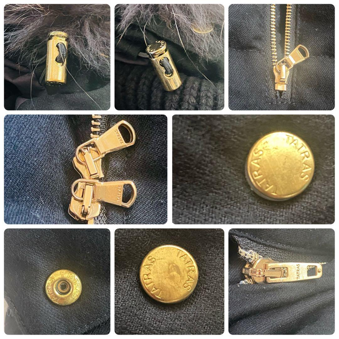 タトラス ルセラ ダウンベスト 黒 ファー付き サイズ02