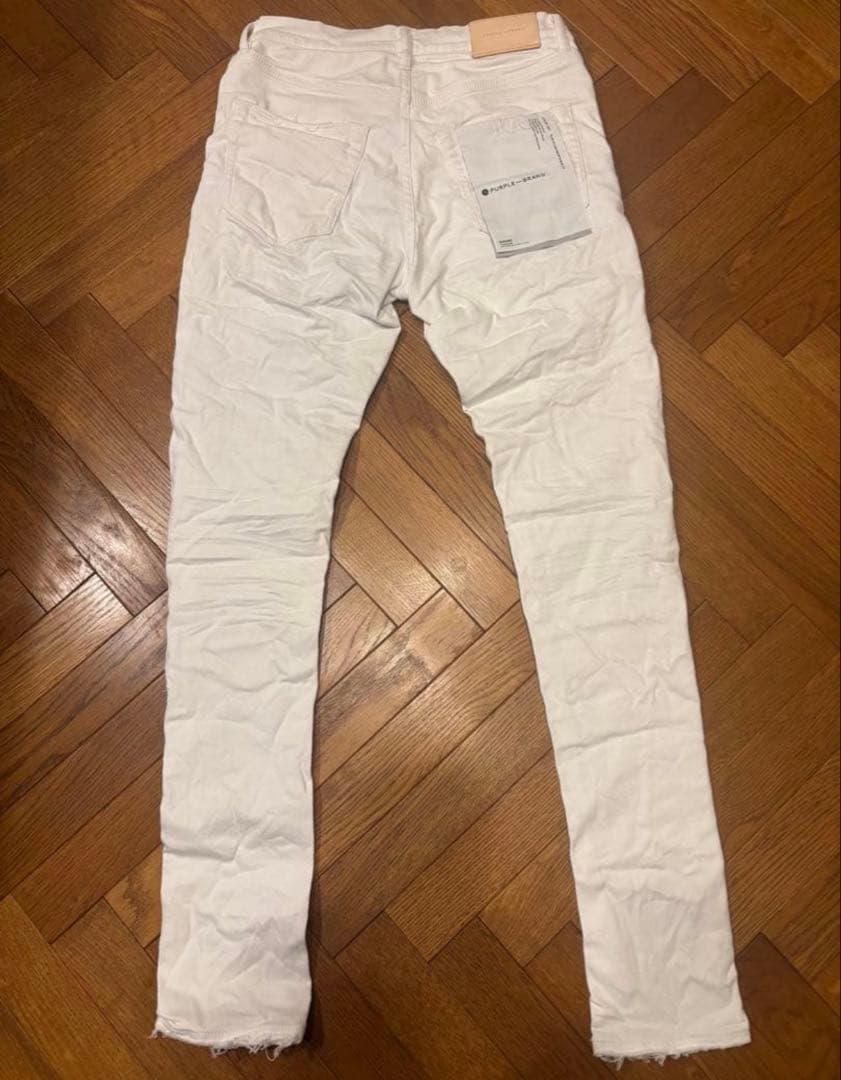 新品 PURPLE BRAND ホワイトスキニーデニム29 パープルブランド