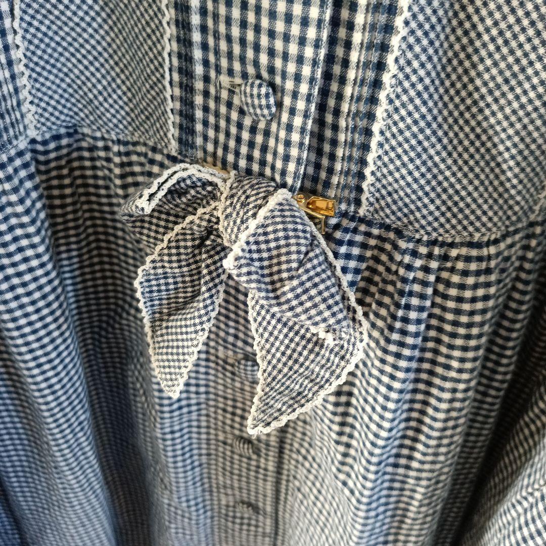 ♡ピンクハウス♡ギンガムチェック前開半袖ワンピース