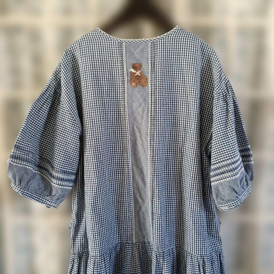 ♡ピンクハウス♡ギンガムチェック前開半袖ワンピース