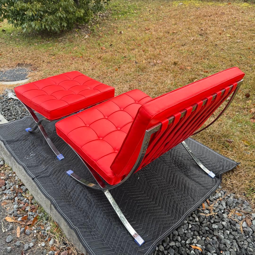 ② 美品　バルセロナチェア★オットマン★リプロダクト★