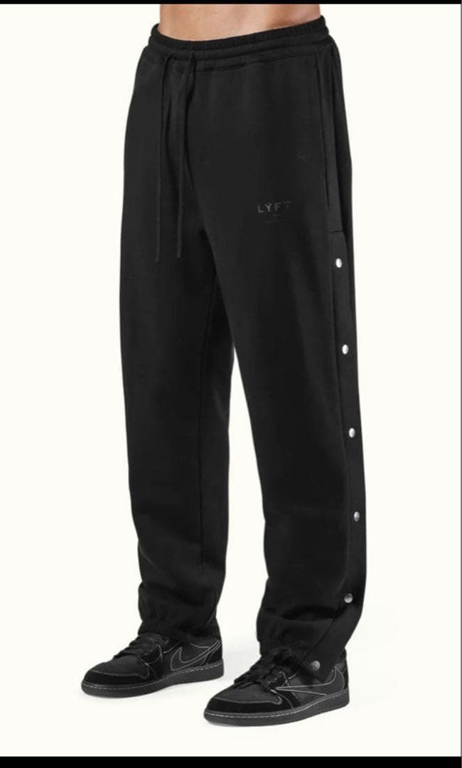 XL LYFT ウォームアップ　サイドボタンパンツ　ブラック