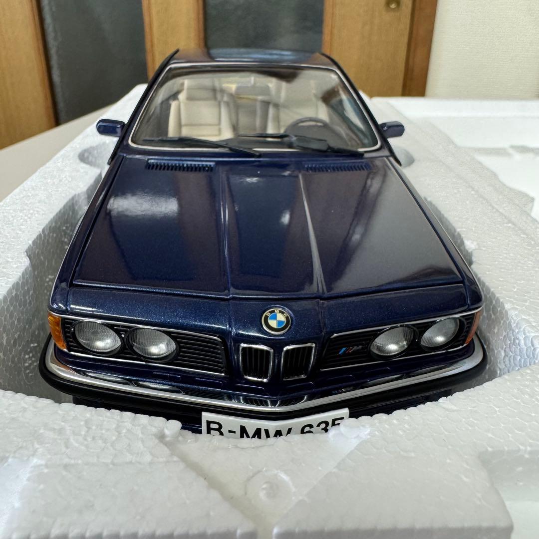 【新品】オートアート  M 635 CSi 紺メタ　1/18