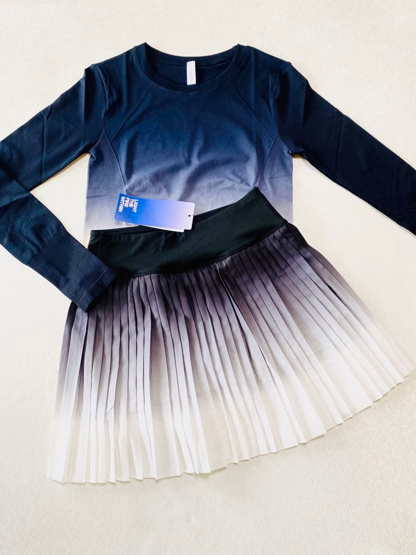 テニススカート　スコート長袖セット