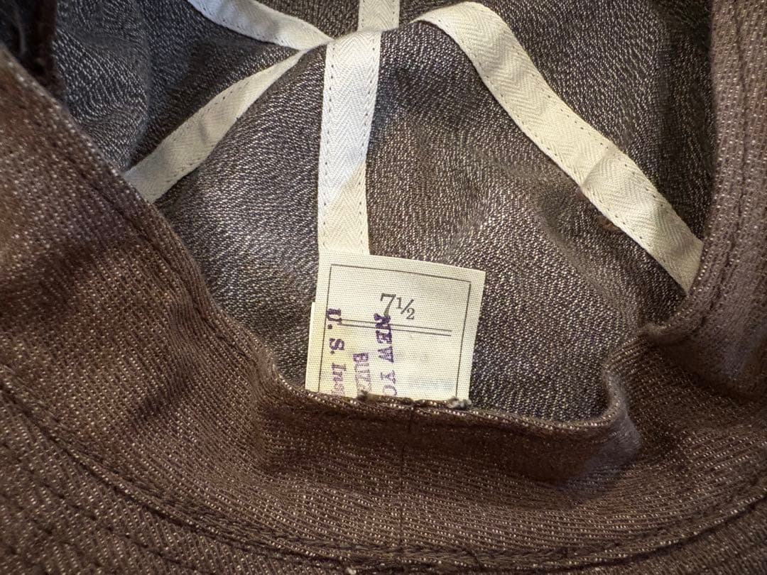 BUZZ RICKSON'S バズリクソンズ アーミーハット ブラウン デニム