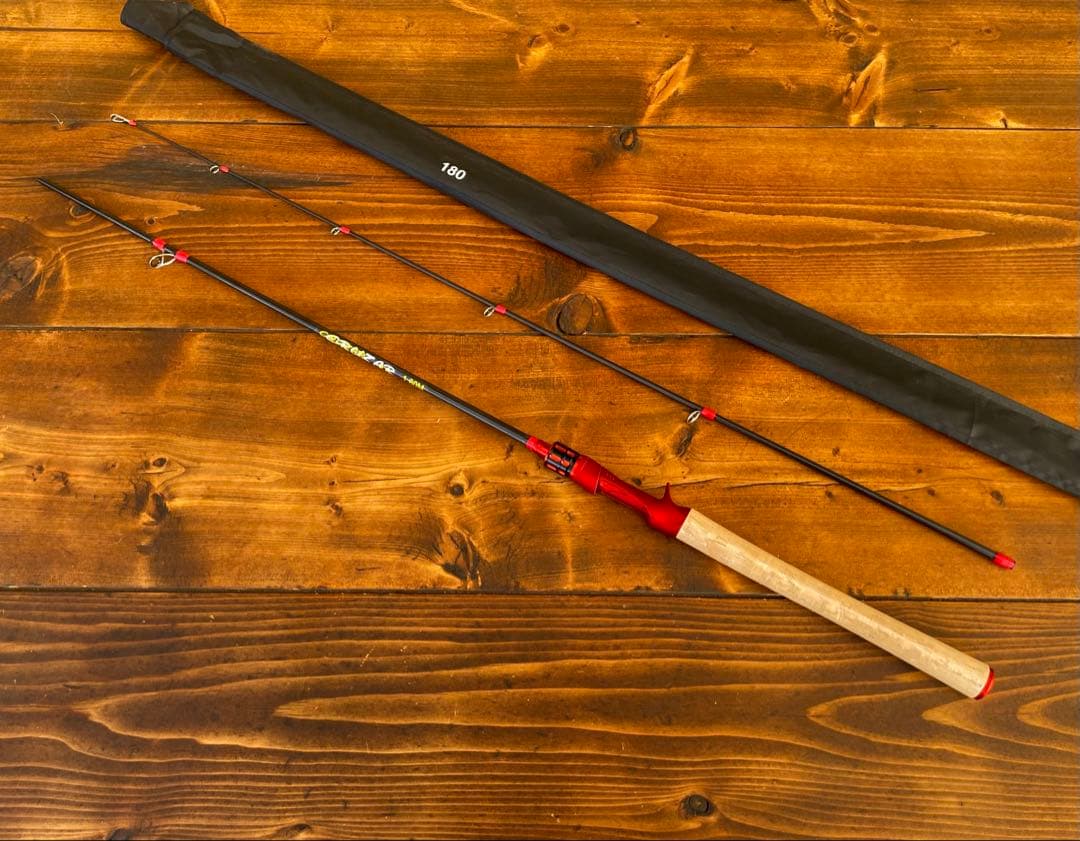 2ピースロッド　6ft 1.8M バス釣り　ベイトロッド　カーボンロッド 新品