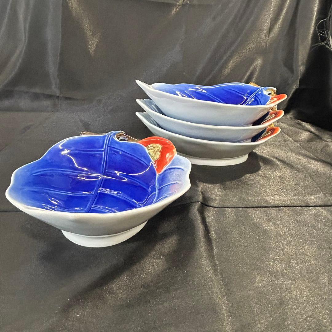 宮内庁御用達　深川製磁　柿形鉢　お皿　食器　和食器　希少　AR4.6【F】